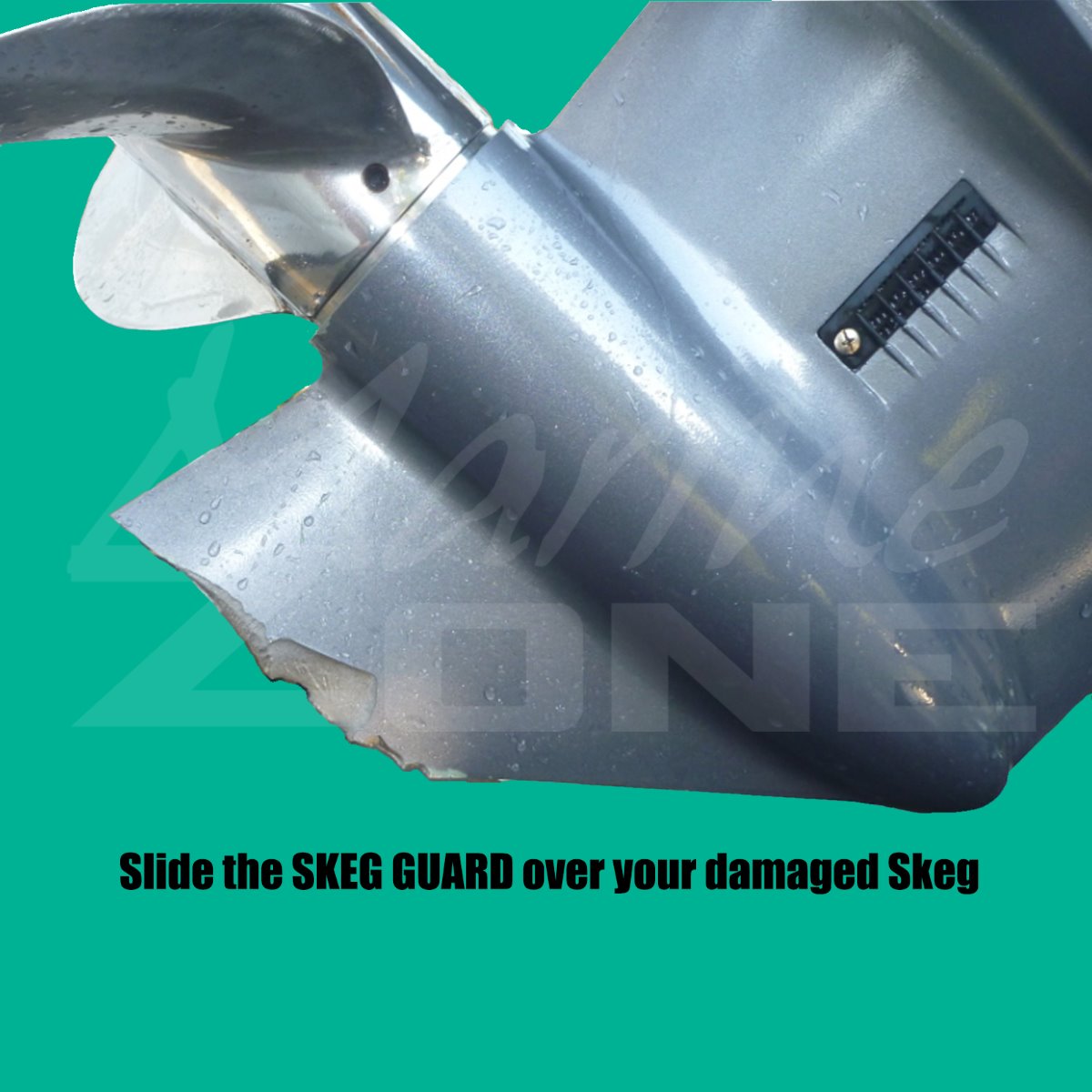 Suzuki Skeg Guard Replacement Skeg suits DT & DF 40-75hp Outboards Skeggard 27171 - Image 3