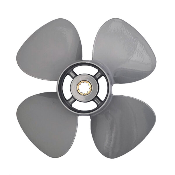 Propeller 4 Blade Aluminum High Thrust Prop ( Kicker Engine / Heavy Load Propeller) to suit Honda 20-25-30hp 10spline